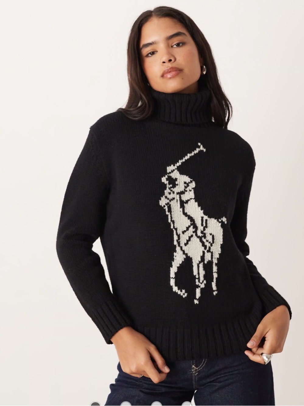 Polo Ralph Lauren Big Pony Wool Turtleneck Sweater - Picture 6 of 11